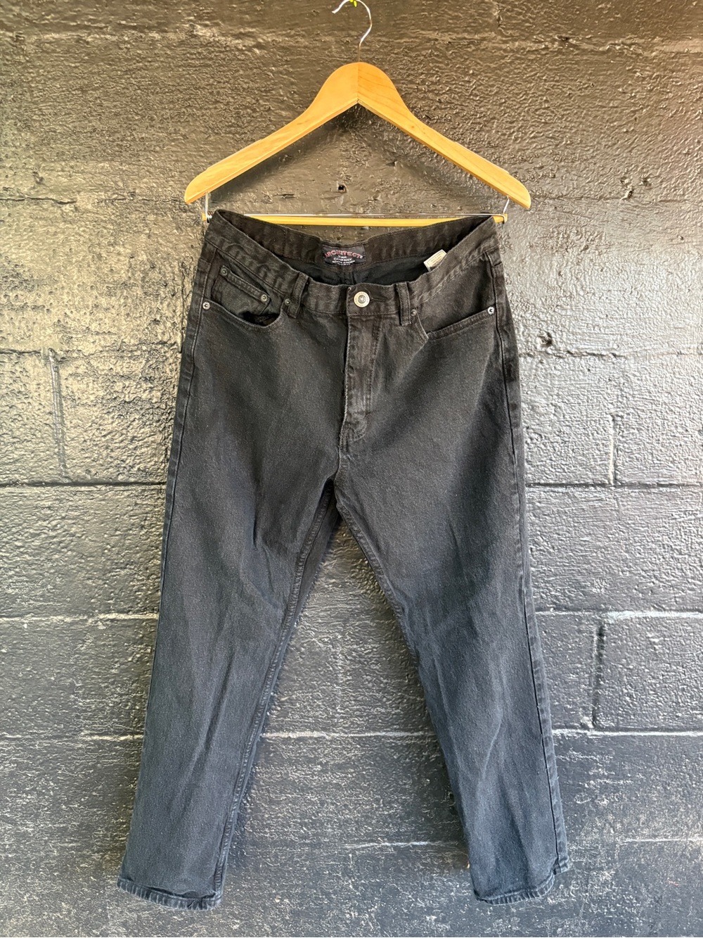 Architect Black Straight-Leg Jeans Men’s 34/30